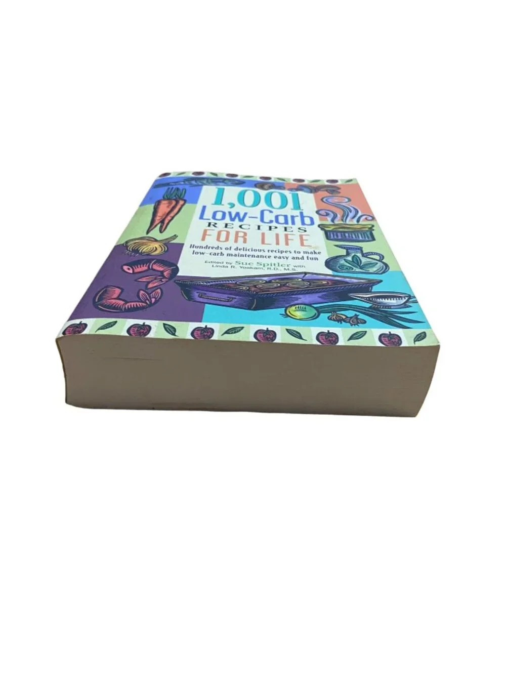 1,001 Low-Carb Recipes for Life Cookbook Sue Spitler 2004 Paperback Diet 1st Ed